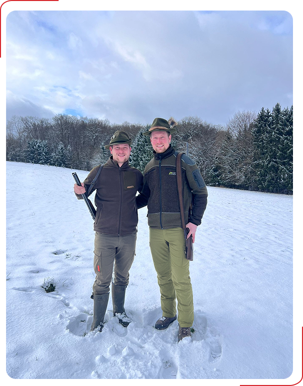 Alex und Tobi im Schnee