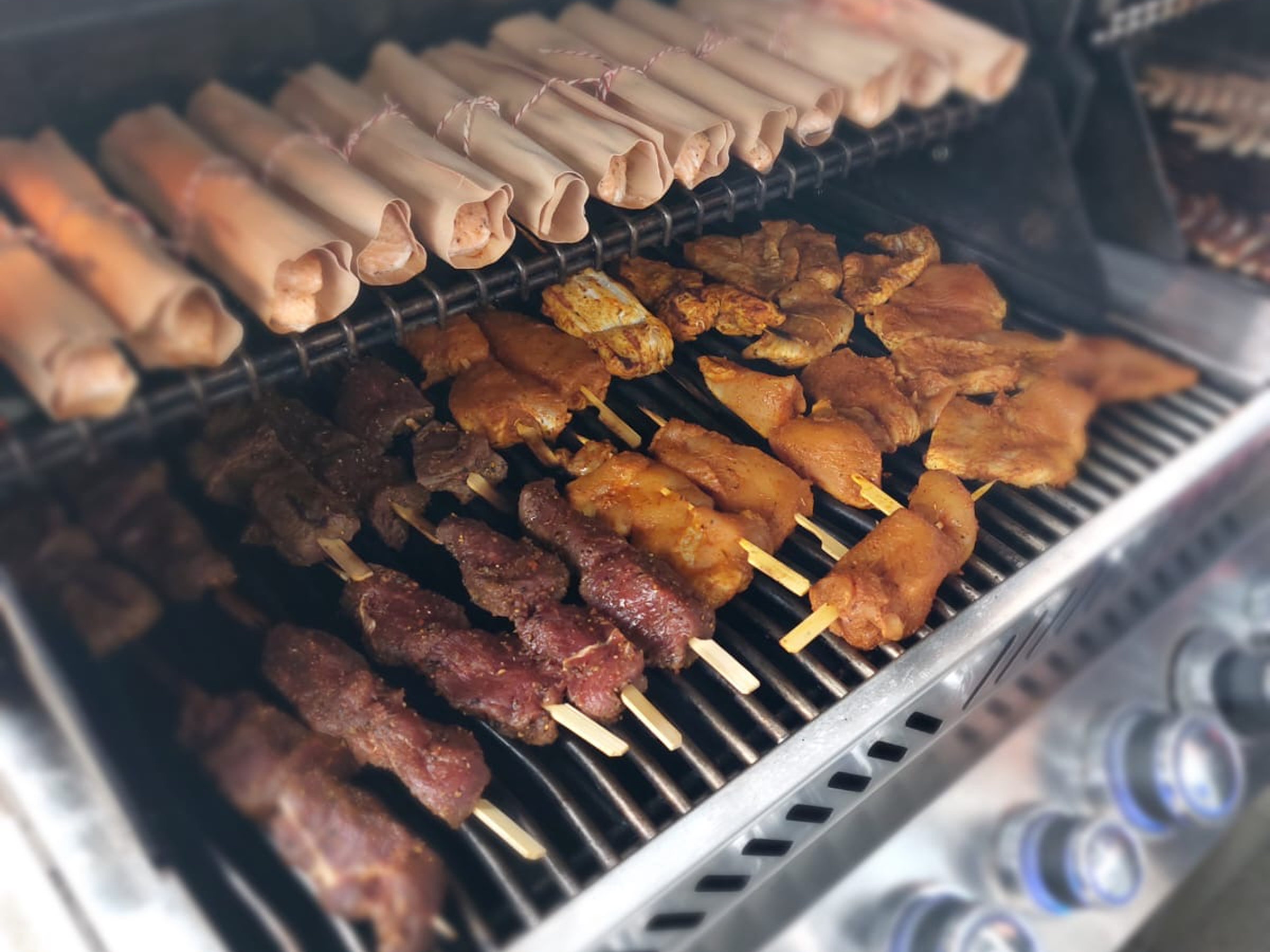Streetfood Grillspieße Fingerfood